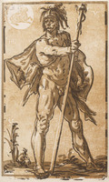 KG 02350
<br/>
Mars, ten voeten uit
<br/>
<em>Goltzius, Hendrick (1558-1617)</em>